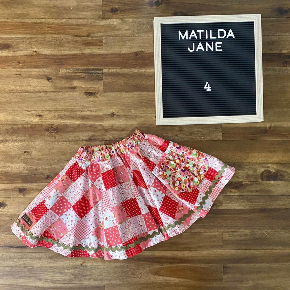 Matilda Jane Good Hart Pretty Pastures Reversible Skirt 4
